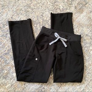 Figs Kade Cargo Black Scrub Pants Size XXS